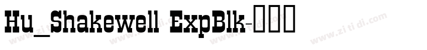 Hu_Shakewell ExpBlk字体转换